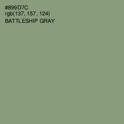 #899D7C - Battleship Gray Color Image